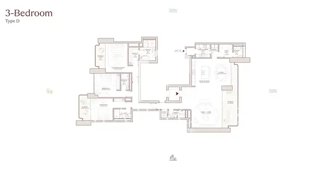 Beachfront | Luxurious Living | 3 BR + Maid thumbnail 27
