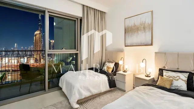 Luxury 2BR | Full Burj & Pool View | Furnished thumbnail 12