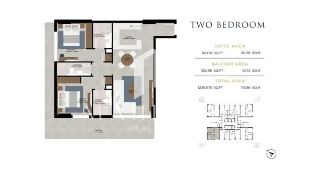 Urgent Sale | 1.7% Below OP | Ready & Rented | 2 BR in Aark Residence thumbnail 11