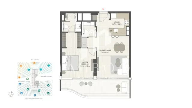 Urgent Sale | 11.5% Below OP | 1 BR in LIV Oceanside thumbnail 18