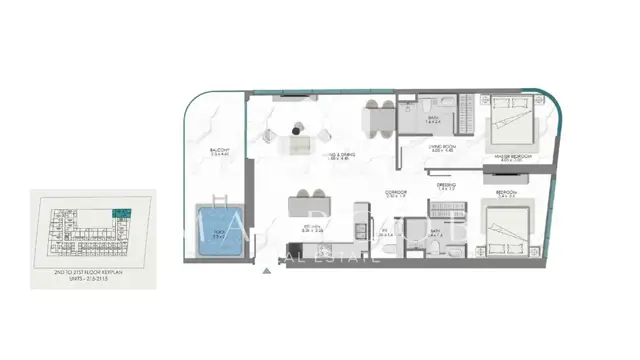 Urgent Sale | 18.1% Below OP | 2 BR in Samana Skyview thumbnail 16