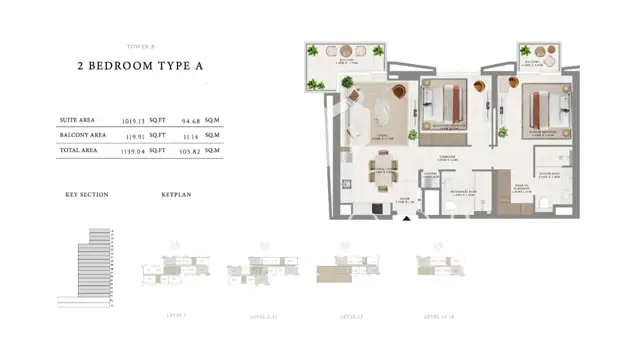 Urgent Sale | 13.6% Below OP | 2 BR in Hillsedge Tower B thumbnail 12