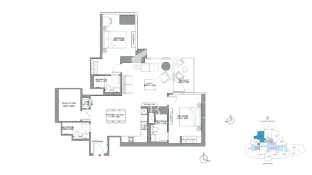 Urgent Sale | 18.6% Below OP | 2 BR in Skyscape Tower Altius thumbnail 10