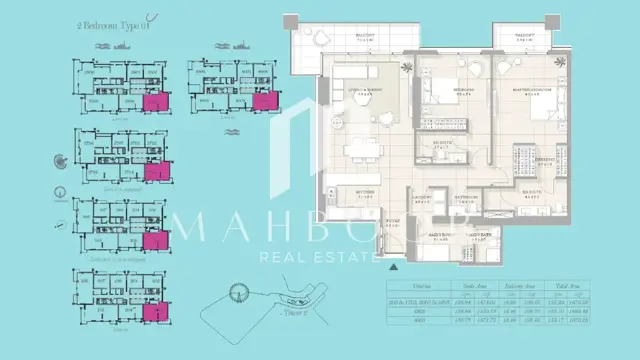 Urgent Sale | 5.6% Below OP | 2 BR + Maid in Bluewaters Bay Building 2 thumbnail 9