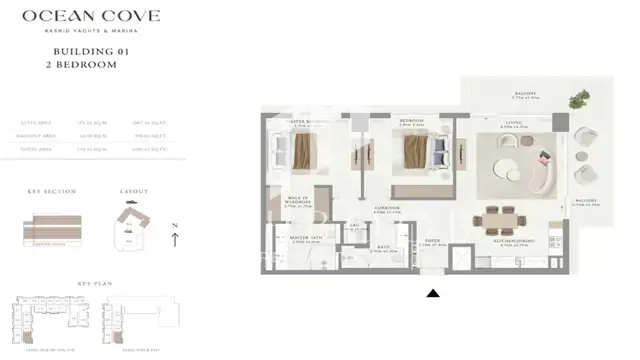 Urgent Sale | 12.4% Below OP | 2 BR in Ocean Cove Building 1 thumbnail 9